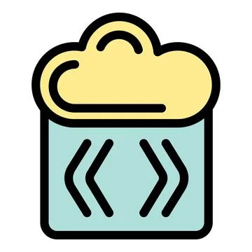 Database cloud computing data storage icon with arrows symbol Illustrazione stock