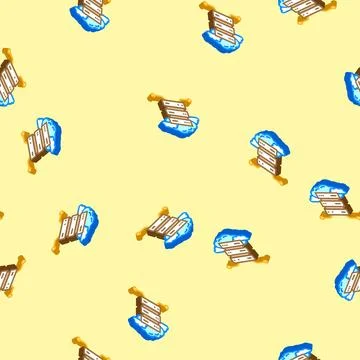 Database cloud computing isometric icon seamless pattern Stockillustratie