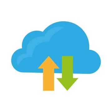 Database cloud illustration Stock Illustration