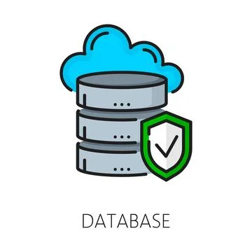 Database. CMS. Content management system icon Illustrazione stock