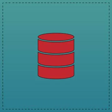 Database computer symbol Illustrazione stock