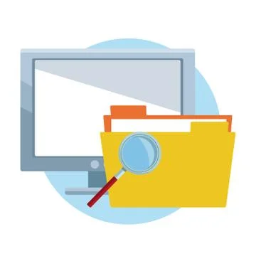 Database computing symbol Stock Illustration