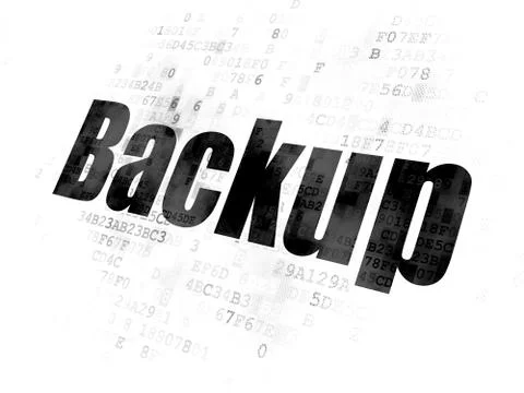 Database concept: Backup on Digital background Stockillustratie