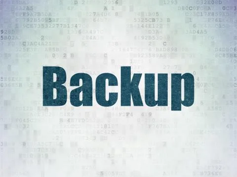 Database concept: Backup on Digital Paper background Stock-Illustration
