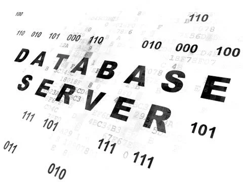 Database concept: Database Server on Digital background Stock-Illustration