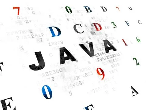Database concept: Java on Digital background Stock-Illustration