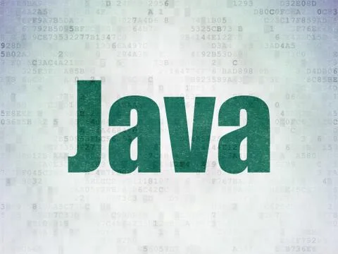 Database concept: Java on Digital Data Paper background Stock-Illustration