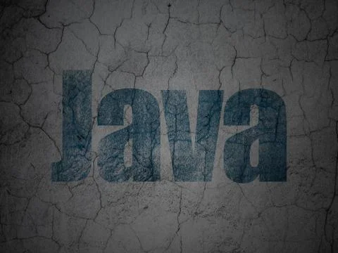 Database concept: Java on grunge wall background Stock-Illustration