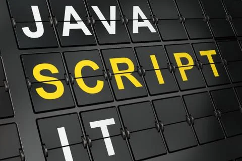 Database concept: Script on airport board background Stock-Illustration