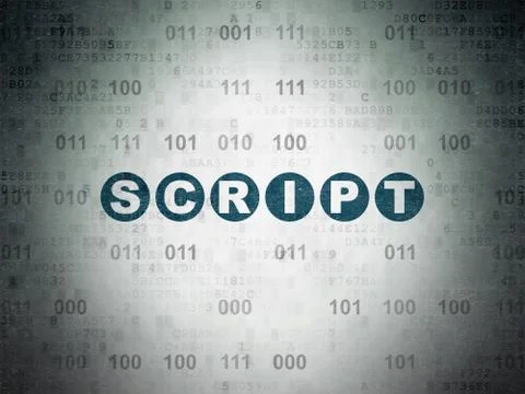 Database concept: Script on Digital Paper background Stockillustratie