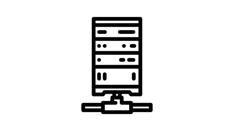 Database connectivity line icon animation Stock Footage 326759738