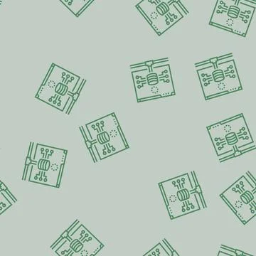 Database connectivity line seamless pattern 스톡 일러스트