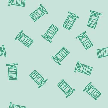 Database connectivity line vector seamless pattern 스톡 일러스트