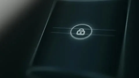 Database Cylinder with a Lock icon 스톡 동영상 331569589