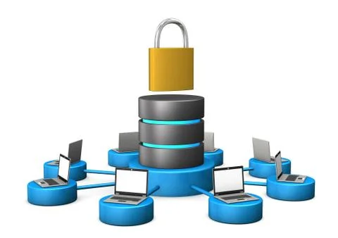 Database d-lock Illustrazione stock