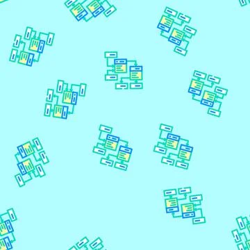 Database design vector seamless pattern イラスト素材