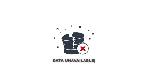 Database Error Icon Animation Data Unavailable 库存影片 339822967