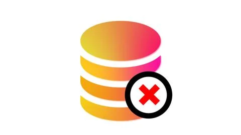 Database error icon Stock Illustration