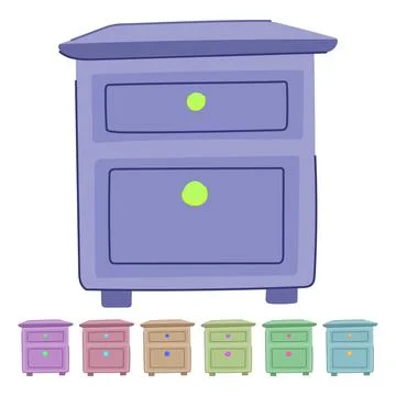 Database file cabinet vector cartoon graphic Stock-Illustration