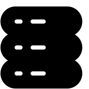 Database glyph icon vector illustration isolated on white background Illustrazione stock