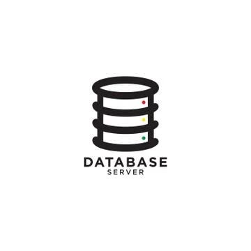 Database graphic design template Illustrazione stock