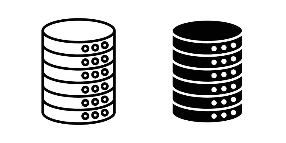 Database icon Illustration Eps10 for web or app Stock Illustration