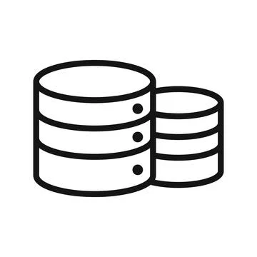 Database Icon Perfect for Information Management Stock Illustration