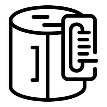 Database icon representing data storage and management Stock Illustration