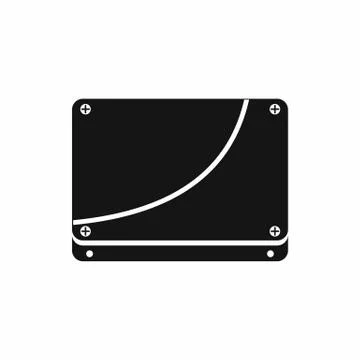 Database icon, simple style Illustrazione stock