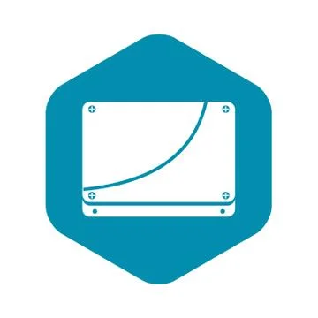 Database icon, simple style Stock Illustration