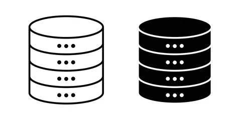 Database icon symbol. Flat Vector illustration 스톡 일러스트
