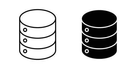Database icon symbol. Flat Vector illustration 스톡 일러스트