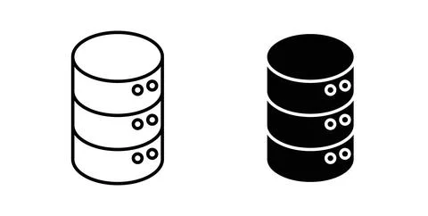 Database icon symbol. Flat Vector illustration 스톡 일러스트