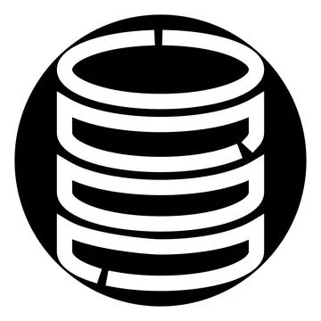 Database icon symbolizing data storage and technology infrastructure 스톡 일러스트