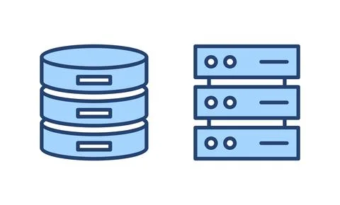 Database icon vector. database sign and symbol Stock Illustration