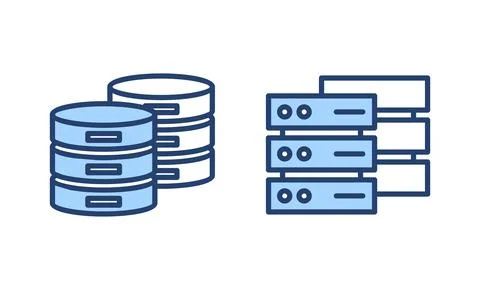 Database icon vector. database sign and symbol Stock Illustration
