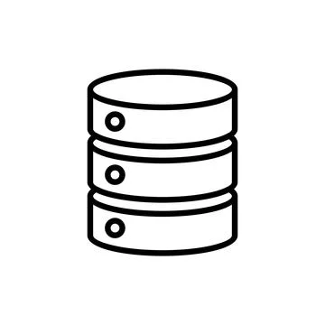 Database icon vector. database sign and symbol Stock Illustration