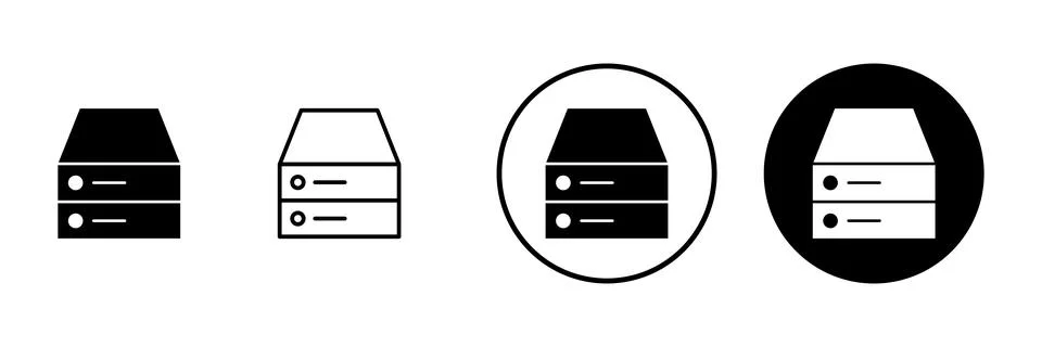 Database icon vector. database sign and symbol Stock Illustration
