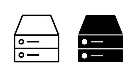 Database icon vector. database sign and symbol Stock Illustration