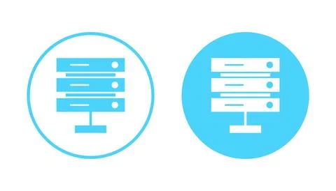 Database icon vector. database sign and symbol Stock Illustration