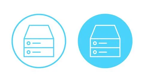 Database icon vector. database sign and symbol Stock Illustration