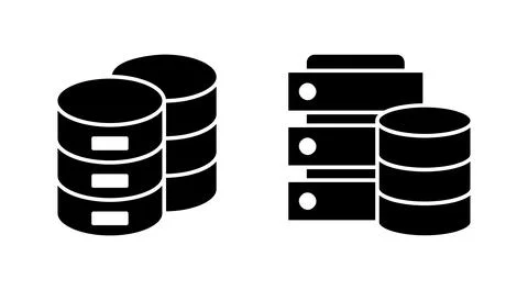 Database icon vector. database sign and symbol Stock Illustration