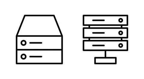 Database icon vector. database sign and symbol Stock Illustration
