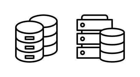 Database icon vector. database sign and symbol Stock Illustration