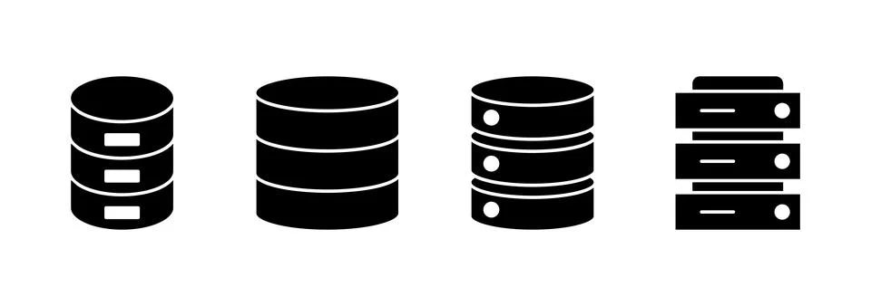 Database icon vector. database sign and symbol Stock Illustration