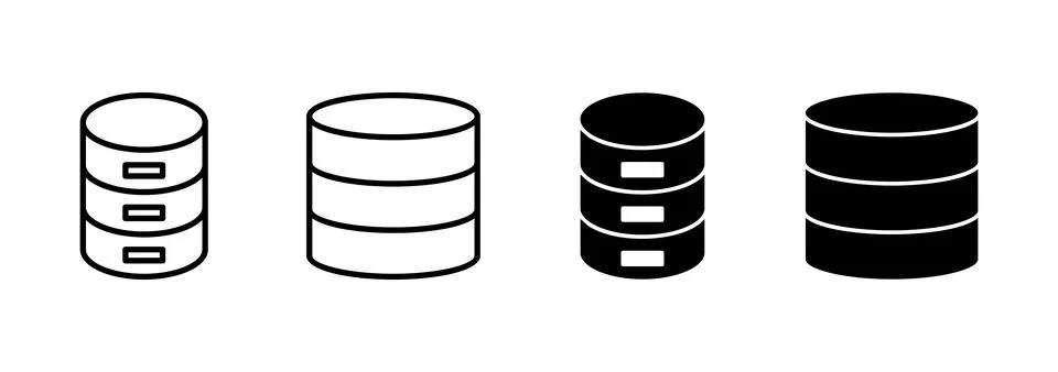 Database icon vector. database sign and symbol Stock Illustration