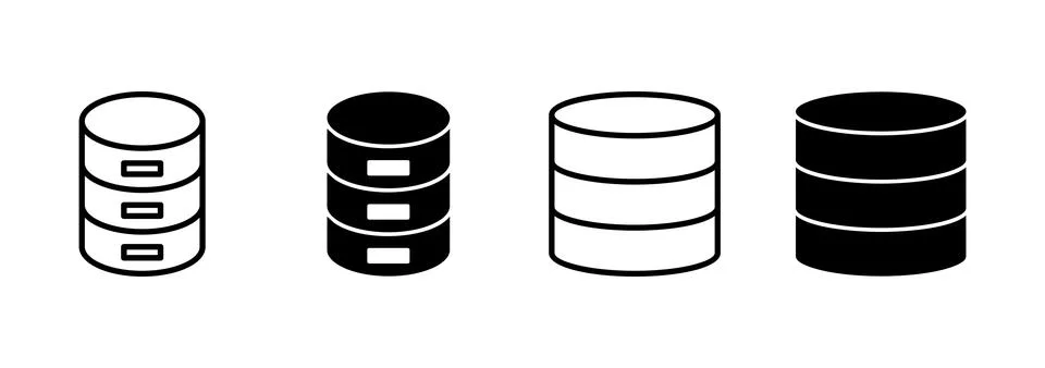 Database icon vector. database sign and symbol Stock Illustration