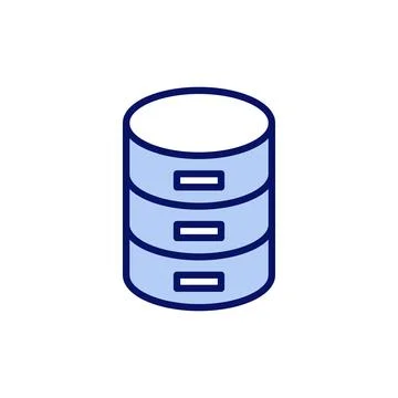 Database icon vector. database sign and symbol Stock Illustration