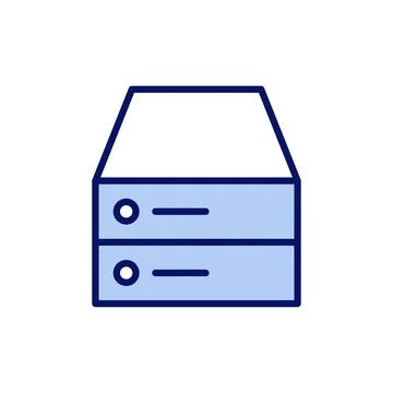 Database icon vector. database sign and symbol Stock Illustration