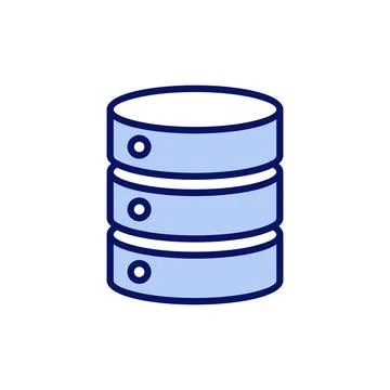 Database icon vector. database sign and symbol Stock Illustration
